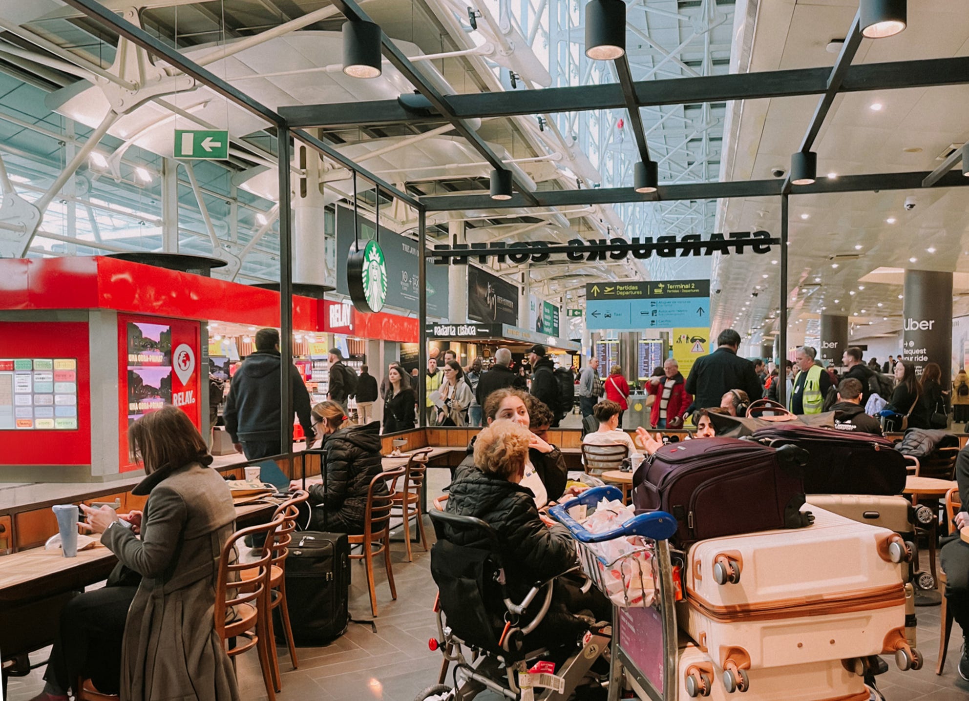 Photograph from the essay Airports & the Art of Watching People Live